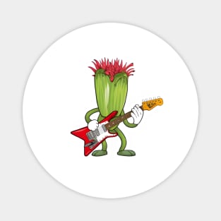 Plant Playing Guitar Magnet